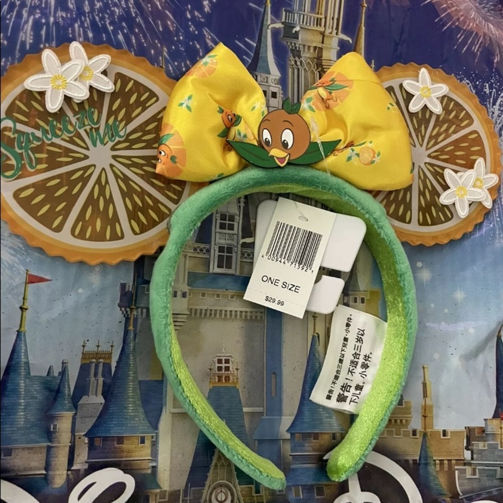 2022 Disney Parks Epcot Flower & Garden Festival Orange Bird Ear Headband New